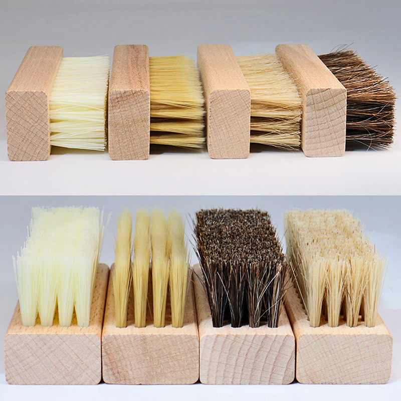 Sneaker Care Cleaning Kit - Useful Wood Handle Shoe Brush Polish